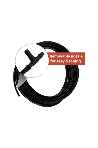 Mufunye 10m Pvc Hortum 10 Adet Buharlayıcı Nozzle Seti Bahçe Sulama Seracılık Soğutma Nemlendirme