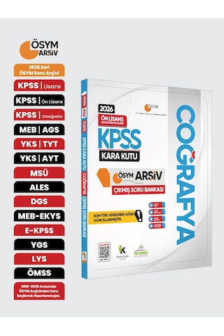 2026 Kpss Önlisans/ortaöğretim Coğrafya Kara Kutu Çıkmış Sorular
