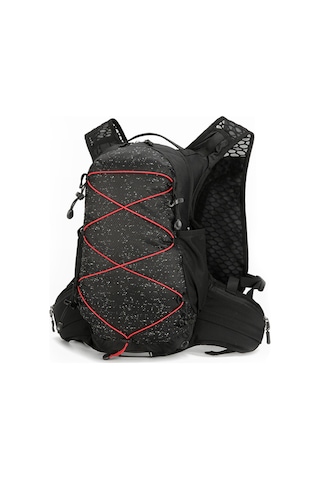 Vanaheimr Hiking Necessities Sırt Çantası Hafif Su Geçirmez Kamp Siyah Siyah