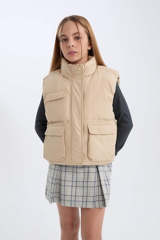 DeFacto Kız Çocuk Su İtici Dik Yaka Fermuarlı Cepli Şişme Yelek D6919A825SPBG747