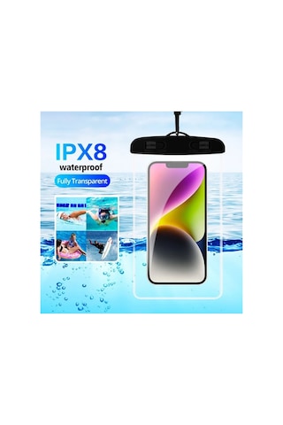 Su Geçirmez Telefon Kılıfı Havuz Deniz Yağmur Da Kullanım Boyun Askı İpli Waterproof Phone Case Mor