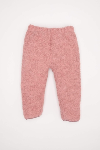 DeFacto Kız Bebek 2'li Takım Pelüş Fermuarlı Dik Yaka Sweatshirt Beli Lastikli Alt D6706A524WNBR80