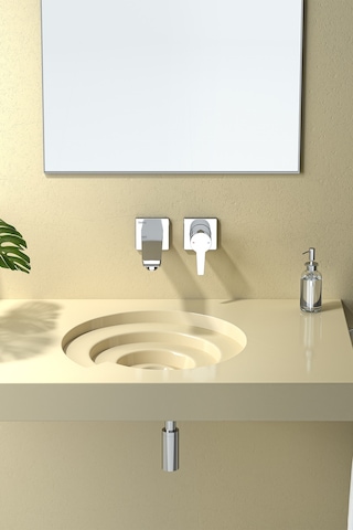 Teska Liva Lavabo Bataryası-krom Krom
