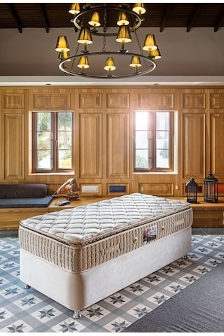 Minarmobilya Minar Safir Tek Kişilik Full Ort Pedli Yaylı Yatak 90X190