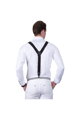 Tudors Erkek Pantolon Askısı Siyah