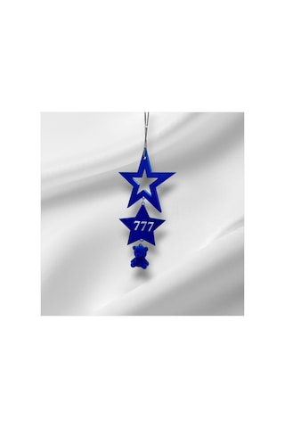 Stellar Bear Charm 2 Harfli Yıldız & Ayıcık Araba Dikiz Ayna Süsü Kişiye Özel Araç İçi Aksesuar
