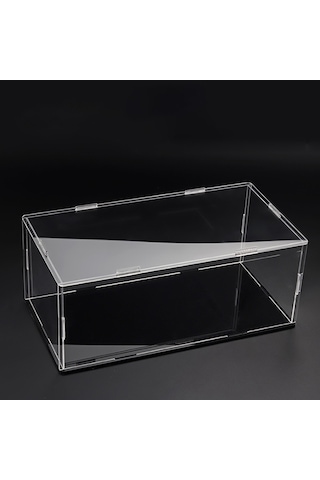 Anjiexun 1:24 Pres Döküm Oyuncak Araba İçin 1 Şeffaf Dolap 25,5x12,5x10 Cm Diğer