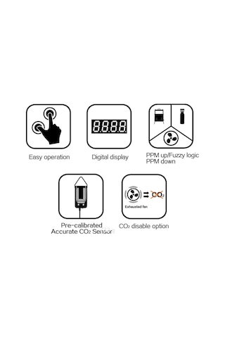 Pro Leaf Dijital Co2 Kontrol Ve Ölçüm Cihazı Ppm-b1 Diğer