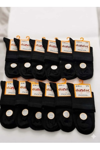 Unisex Modal Patik Dikişsiz/soft Yıkama/kokulu Asorti 12'li Kutu Ve Siyah 12'li Kutu 36-40 Siyah