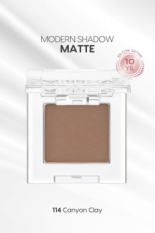 Yumuşak Dokulu, Dökülme Yapmayan Mat Tekli Göz Farı Modern Shadow Matte 114 Canyon Clay 114 Canyon Clay