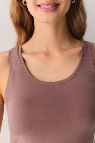 Suwen Natural Beauty Kalın Askılı Atlet Sw4002019 Kahverengi