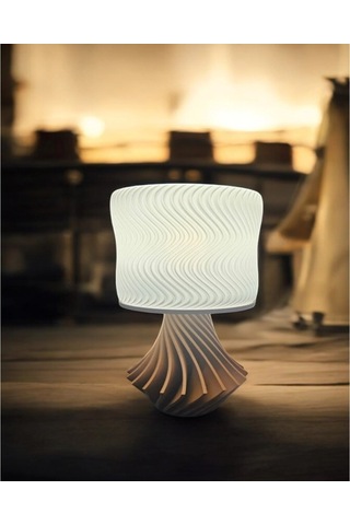 Elegance Tasarım 3d , Ev Dekorasyon , Bohem , Vintage , Dekoratif Abajur - Beyaz Çok Renkli