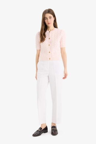 DeFacto Regular Fit Bisiklet Yaka Triko Kısa Kollu Hırka E6882AX25SMPN645 Pembe
