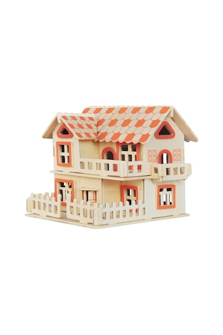 3d Ahşap Mekanik Avrupa Villaları Puzzle Yapboz 17 Cm - Fc334