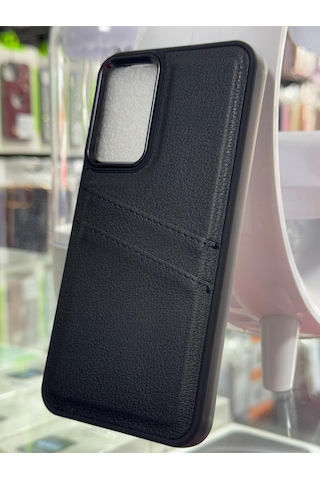 Samsung Galaxy A34 Uyumlu Deri Kartlıklı Kılıf