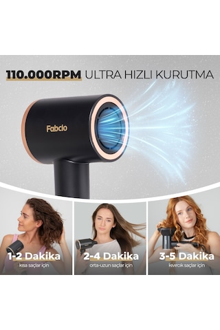 Fabcio Airmax İyonik Bakım Hızlı Saç Kurutma / Şekillendirme Seti