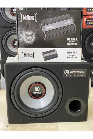 Reıss 30cm Bass 1000w 250rms Mobass 4kanallı Anfi 2400w 2x150r .