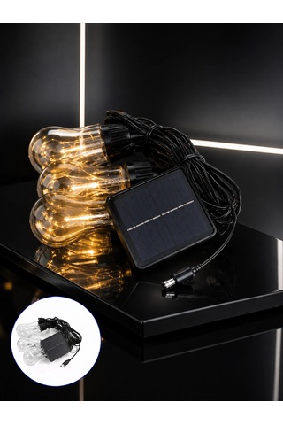 Mey İthalat Solar Led Ampul Işık Dış Mekan Bahçe Pergola Balkon Dekoratif Aydınlatma Belirtilmemiş