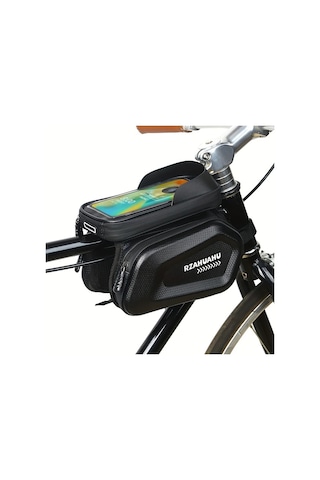 Willowhaven Black 7 İnch Bisiklet Ön Çanta Telefon Tutucu Dokunmatik Ekran Bisiklet Aksesuarı Ahşap