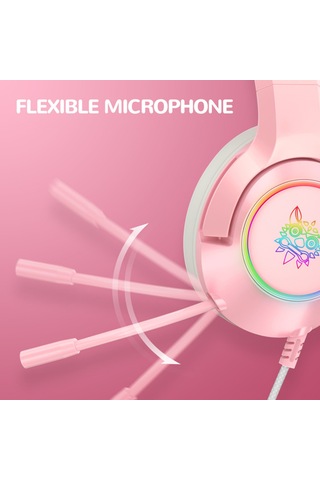 Tenfowee Onıkuma K9 Rgb Işık Oyun Kulaklığı - 50mm Ses Sürücü, Çıkarılabilir Kedi Kulaklı, Mikrofonlu, Pc İçin