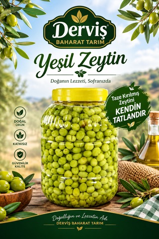 Kırma Zeytin 3 Kg Net