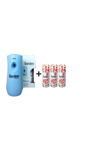 Garden Oda Kokusu Freshmatik, Otomatik Sprey Makine + Parfüm Esansı Yedek Sprey 260 Ml Air Freshener + Parfüm Esansı Parfüm Spreyi 260 Ml X 3 Adet Aromatik Esansiyel