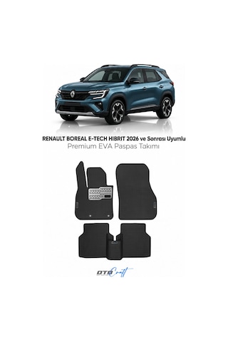 Otocraft Renault Boreal E Tech Hibrit 2026 Ve Sonrası Araca Özel 3d Havuzlu Eva Paspas 5 Parça