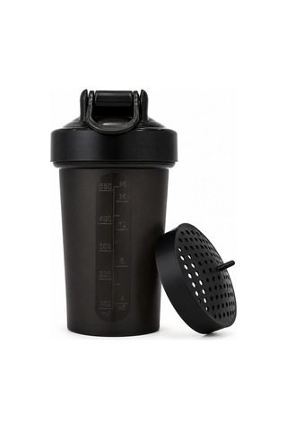 Just Shaker 550 Ml Ölçekli Ve Sızdırmaz Kapaklı Protein Shaker 2'li Set Siyah+beyaz Siyah-beyaz