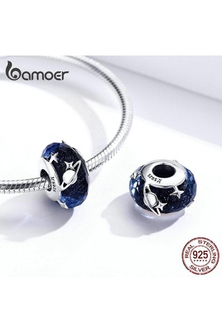 Bamoer Otantik 925 Ayar Gümüş Kolye Benzersiz Yıldızlararası Kolye Yeni Takı Kadınlar Için Gümüş