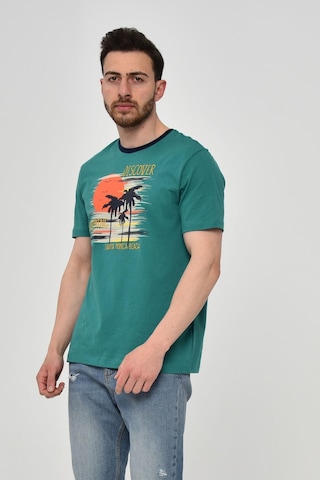 AR-MA Arma Erkek Bisiklet Yaka Tişört Y22344402701 Yeşil