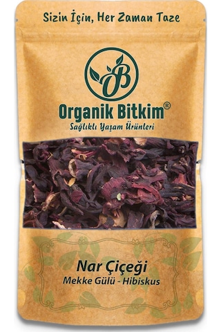 Organik Bitkim Nar Çiçeği (Mekke-Medine Gülü) Hibiskus 250 G