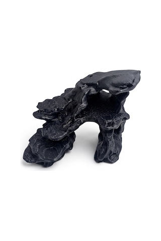 3d Petg Akvaryum Siyah Kaya Taş Dekoru Batabilen Süs Kp3d204102