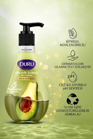Organik Içerikli Avokado Sıvı Sabun 3x500ml