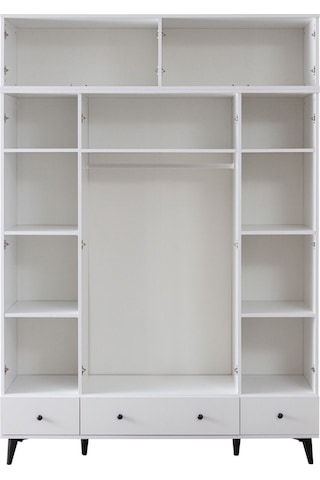 Gardırop, Bianca 4 Kapaklı Aynalı Dolap Ve Yüklük