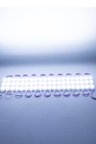 3 Ledli Parmak Led Modül 1.5w 2835 Smd Mercekli Beyaz Işık 12v- 15 Adet