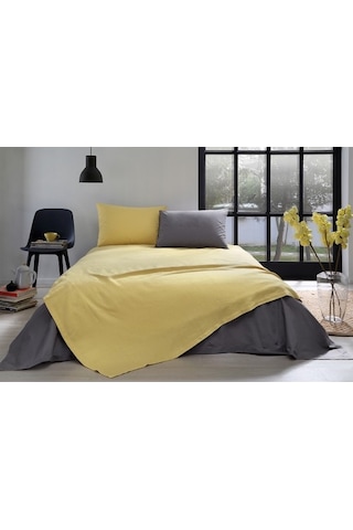 ÖZDİLEK COLORMİX HARDAL ÇİFT KİŞİLİK PİKE TAKIM