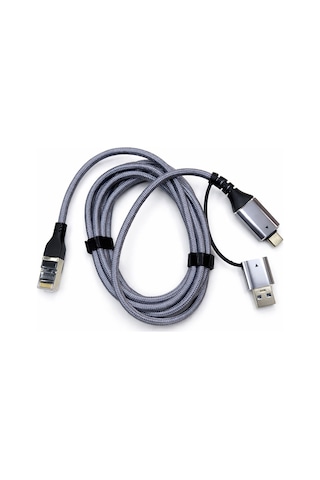 Usb 3.0 Ve Type C - Gigabit Ethernet Adaptörü 2in1 Usb 3.0 Type C 10/100/1000
