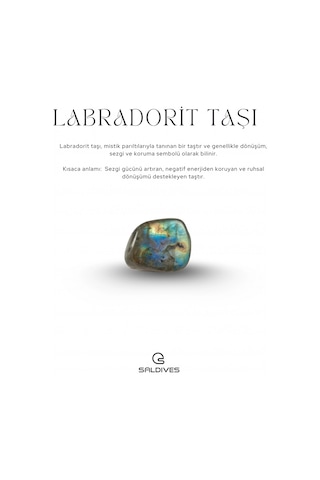 Labrodonit Doğaltaş Kolye Ve Küpe