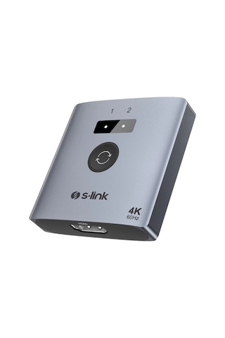 S-lınk Sl-lu602, 2xhdmı, 4k, 60hz, Monitör Çoklayıcı 1pc-2monitör Veya 2pc- 1monitör Çift Yönlü Sw