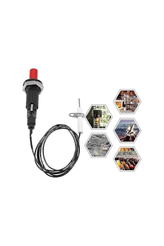 Konesam Pp Plastik Gaz Çörekçesi/ Fırın İçin Elektrikli Ateşleyici, 1m Kablolu, Anti-korozif, Dayanıklı, Kolay Kurulum