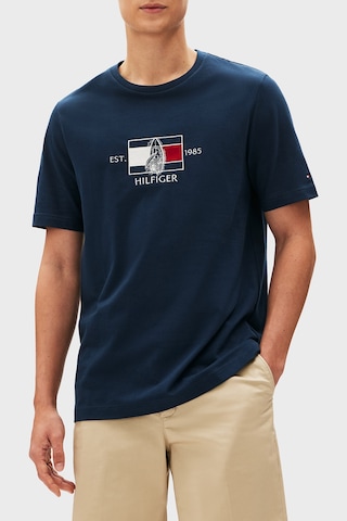 Tommy Hilfiger Erkek T Shirt Mw0mw38628 Daf Lacivert Lacivert