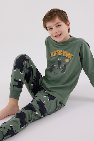 Rolypoly Erkek Çocuk Yeşil Pijama Takımı Rp3657-c-v2