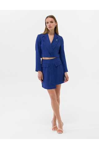 Pierre Cardin Kadın İndigo Etek Dokuma 50269105-vr028 İndigo