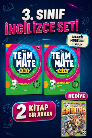 3.sınıf Team Mate Vocabulary Book + Test Book Set Smılıng Practice Hediyeli