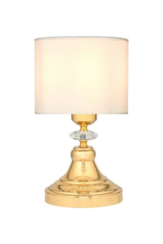 2 Adet Masa Lambası Gece Lambası Komidin Üstü Abajur Gold Krem