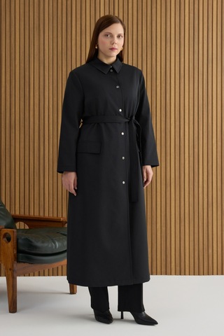 Aker Siyah Cotton Pardösü Siyah Siyah