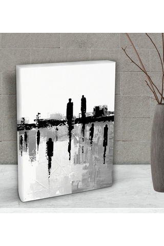 Bk Gift Gray Morning Tasarımlı Dekoratif Mini Kanvas Tablo 15X20C (506660583)