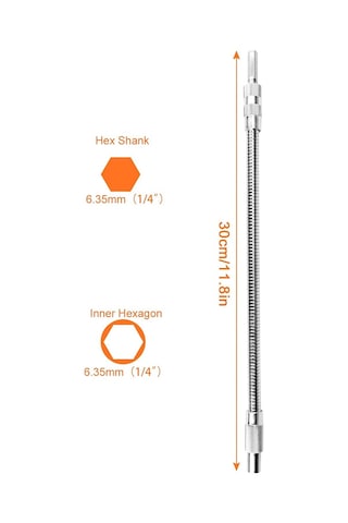Xurunkeji Esnek Matkap Ucu Uzatma Ve 105 Derece Dik Açı Matkap Bağlantı Seti - Ulaşılması Zor Alanlar İçin, Ev Geliştirme