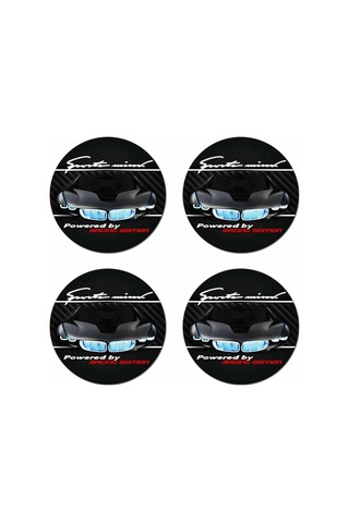 Bmw Sports Mind Tuning Damla Geçme Jant Göbeği 4'lü 55mm