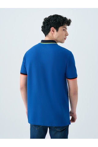 Regular Fit Erkek Polo K.kol Cobalt Blue